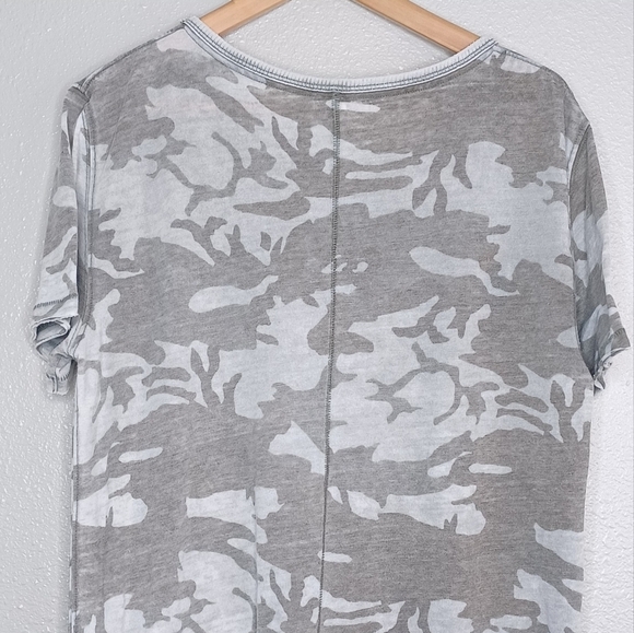 We The Free Camo Print Sz S Cotton Blend Oversized Boho Top - Picture 8 of 12